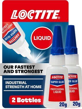 Super Glue Professional Liquid 2 Pack - Clear Instant Adhesive for Crafts